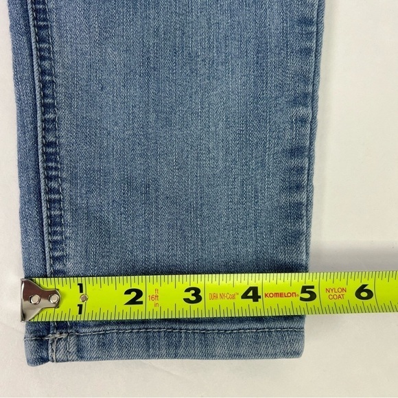 Democracy “Ab” Technology Women’s Jeans Sz 10 Blue 2” Elastic Waist Flaw/Pucker - Picture 13 of 14